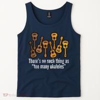 There's No Such Things As To Many Ukuleles Tank Top thumb 2