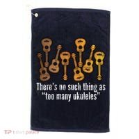 There's No Such Things As To Many Ukuleles Golf Towel thumb 0