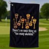 There's No Such Things As To Many Ukuleles Golf Towel thumb 1