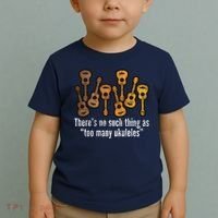 There's No Such Things As To Many Ukuleles Toddler T-Shirt thumb 2