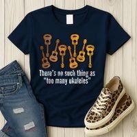 There's No Such Things As To Many Ukuleles Women's T-Shirt thumb 3