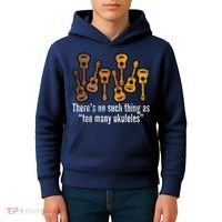 There's No Such Things As To Many Ukuleles Kids Hoodie thumb 4