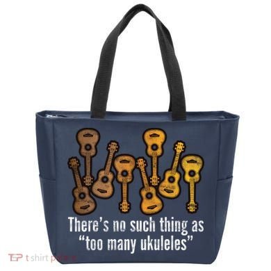 There's No Such Things As To Many Ukuleles Tote Bag