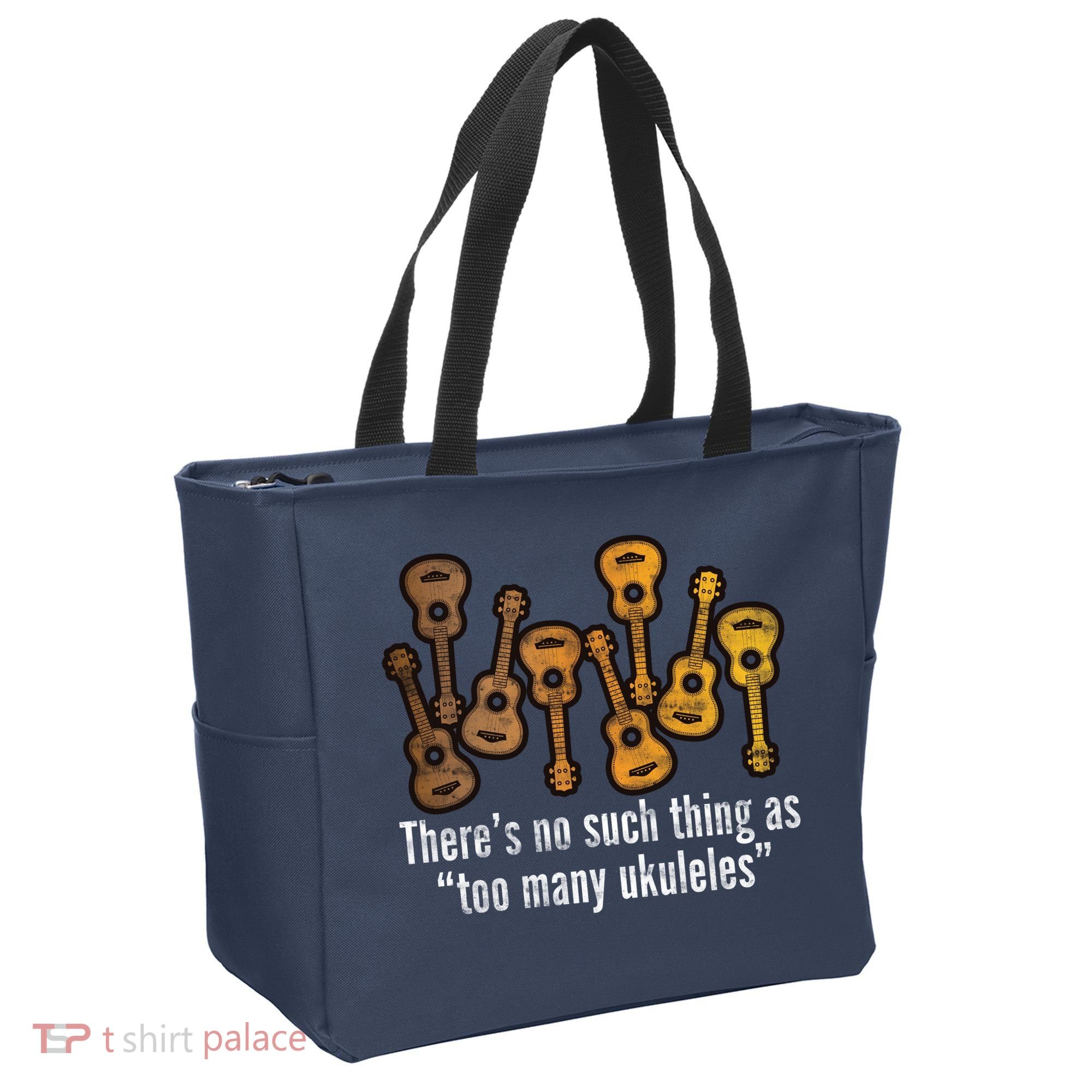 There's No Such Things As To Many Ukuleles Tote Bag