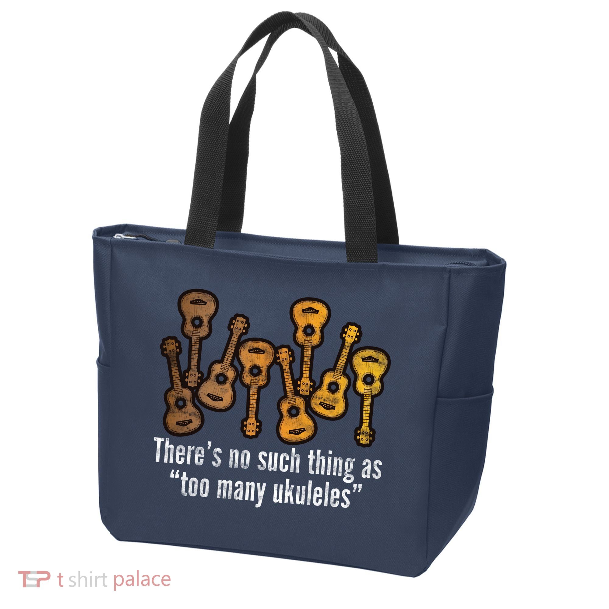 There's No Such Things As To Many Ukuleles Tote Bag