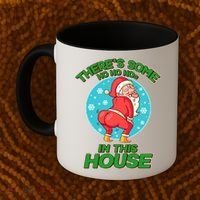 There's Some Ho Ho Hos In This House Twerking Santa Coffee Mug thumb 2