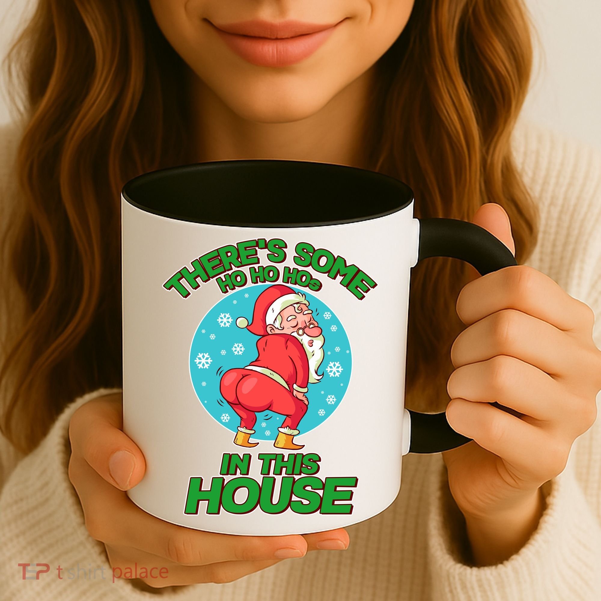There's Some Ho Ho Hos In This House Twerking Santa Coffee Mug