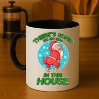 There's Some Ho Ho Hos In This House Twerking Santa Coffee Mug thumb 4