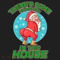 There's Some Ho Ho Hos In This House Twerking Santa Beanie thumb 2
