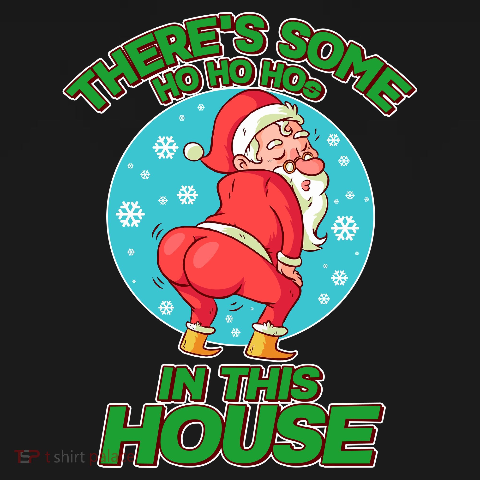 There's Some Ho Ho Hos In This House Twerking Santa Visor