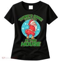 There's Some Ho Ho Hos In This House Twerking Santa Women's T-Shirt thumb 0