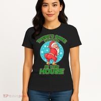 There's Some Ho Ho Hos In This House Twerking Santa Women's T-Shirt thumb 4