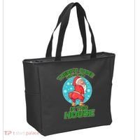 There's Some Ho Ho Hos In This House Twerking Santa Tote Bag thumb 2