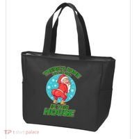 There's Some Ho Ho Hos In This House Twerking Santa Tote Bag thumb 3