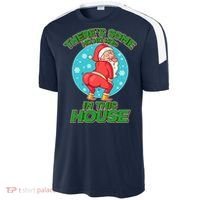 There's Some Ho Ho Hos In This House Twerking Santa Sport-Tek Competitor United Soccer Jersey thumb 2