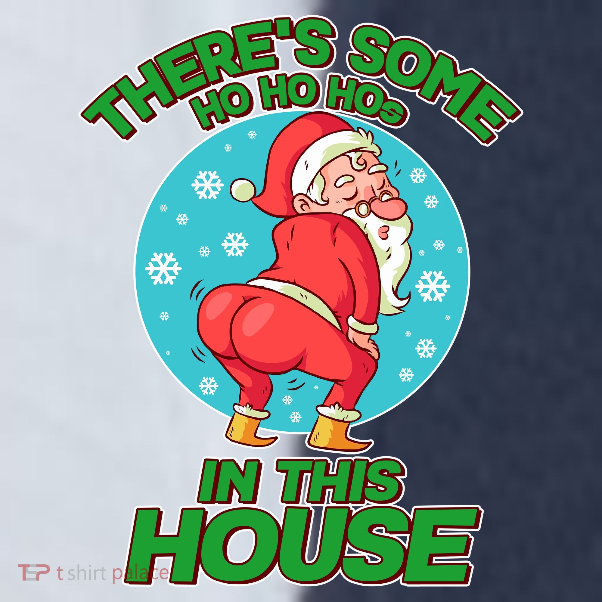 There's Some Ho Ho Hos In This House Twerking Santa Sport-Tek Competitor United Soccer Jersey