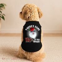 There's Some Ho's In This House Plaid Santa Doggie Tank thumb 2