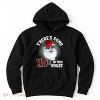 There's Some Ho's In This House Plaid Santa Hoodie thumb 0