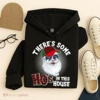 There's Some Ho's In This House Plaid Santa Hoodie thumb 4