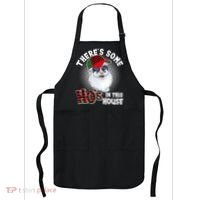 There's Some Ho's In This House Plaid Santa Apron thumb 0