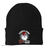 There's Some Ho's In This House Plaid Santa Beanie thumb 0