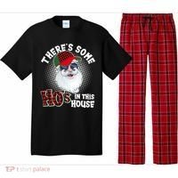 There's Some Ho's In This House Plaid Santa Pajama Set thumb 0