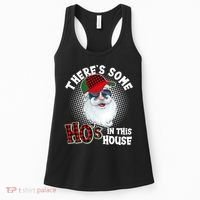 There's Some Ho's In This House Plaid Santa Women's Tank Top thumb 0