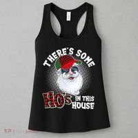 There's Some Ho's In This House Plaid Santa Women's Tank Top thumb 3