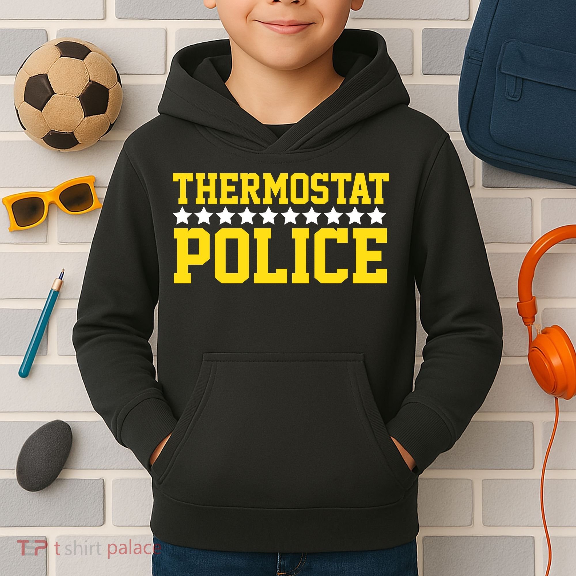 Thermostat Police Kids Hoodie