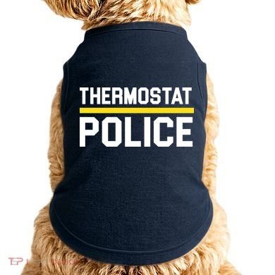 Thermostat Police Logo Doggie Tank
