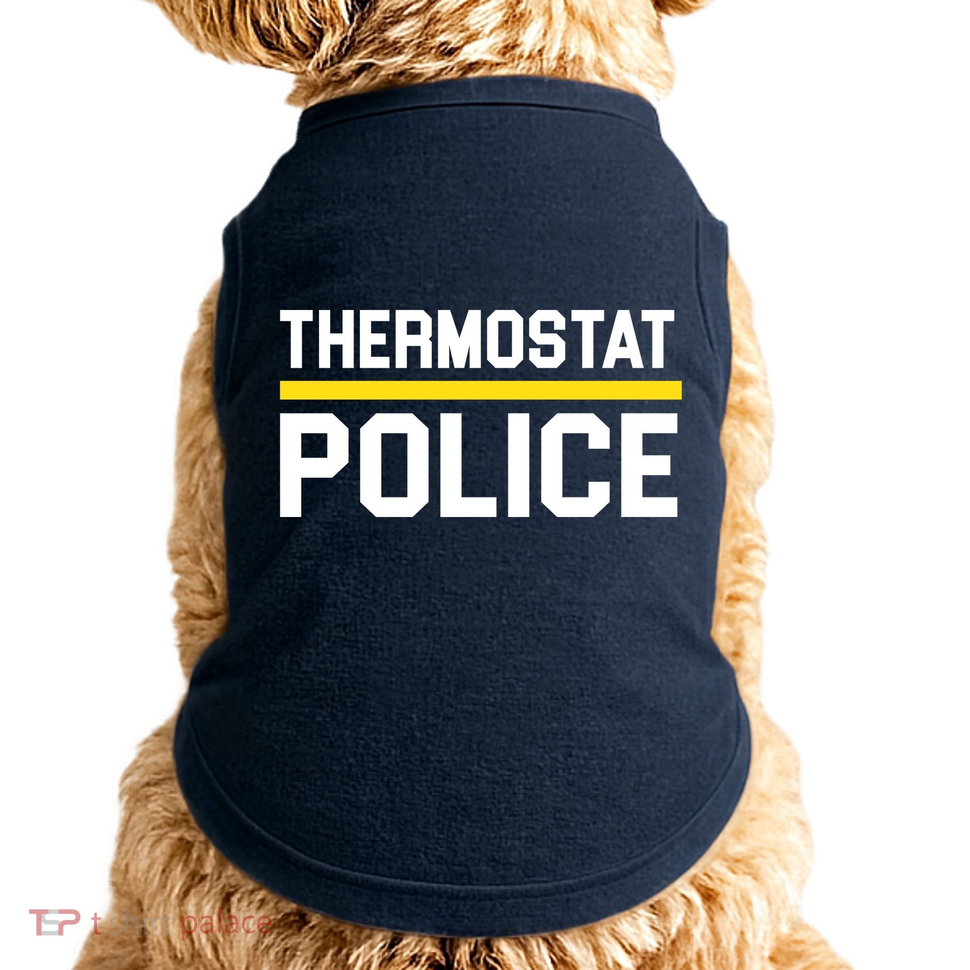 Thermostat Police Logo Doggie Tank