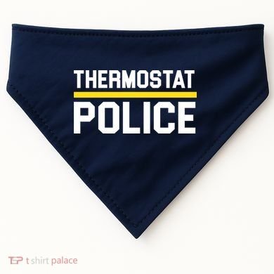 Thermostat Police Logo USA-Made Doggie Bandana