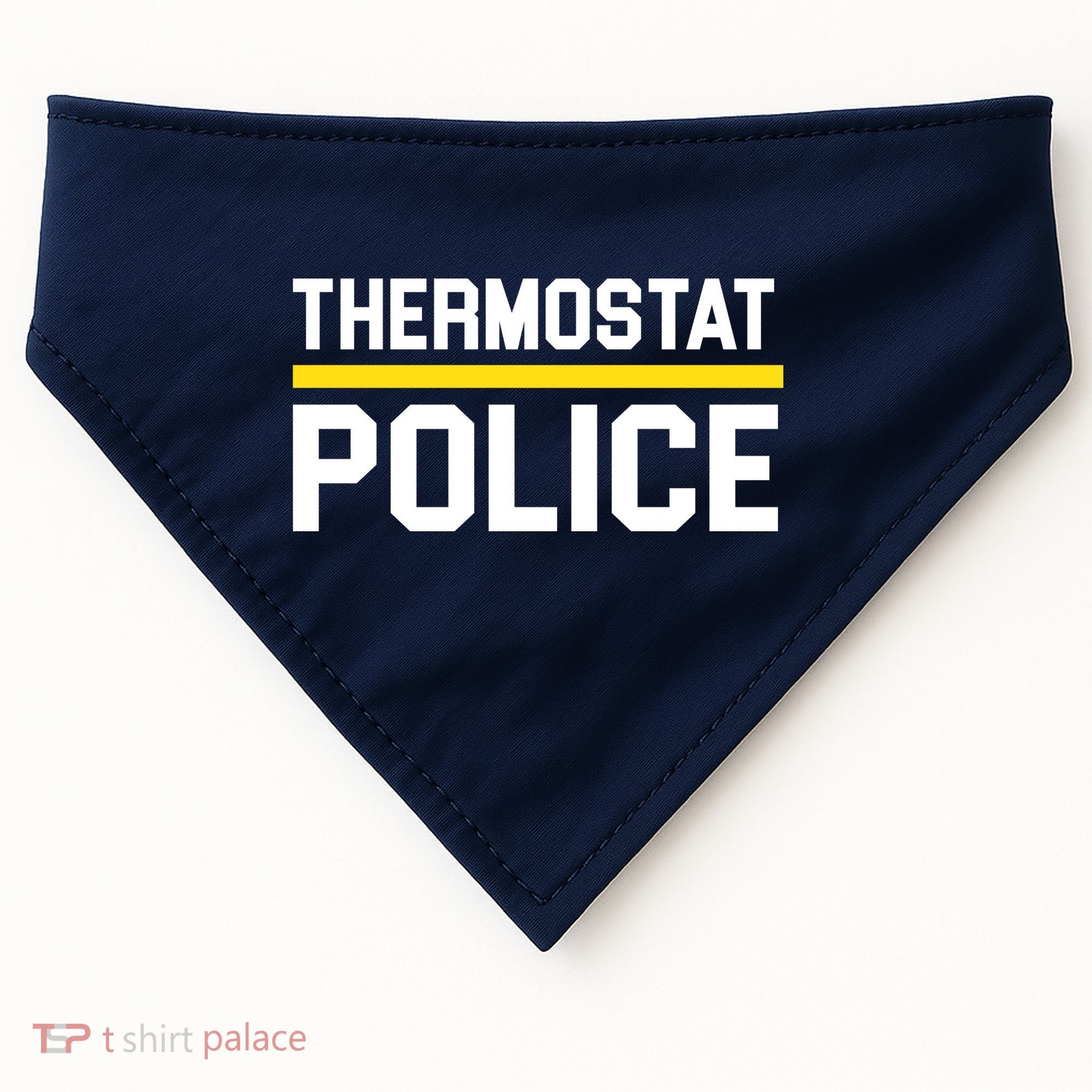 Thermostat Police Logo USA-Made Doggie Bandana