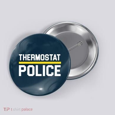 Thermostat Police Logo Button
