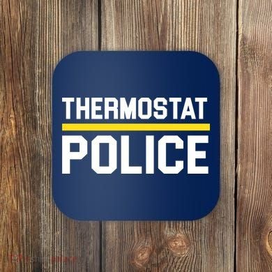 Thermostat Police Logo Coaster