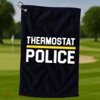 Thermostat Police Logo Golf Towel thumb 1