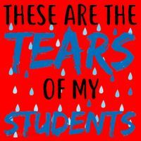 These Are The Tears of my Students Santa Hat thumb 1