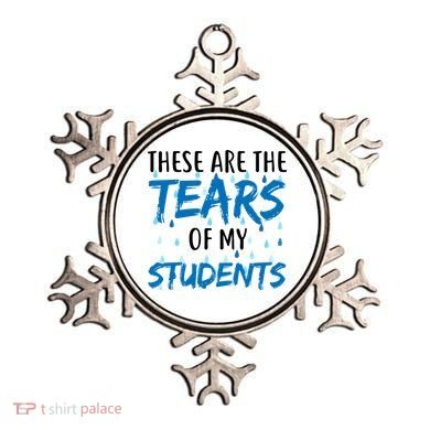 These Are The Tears of my Students Ornament