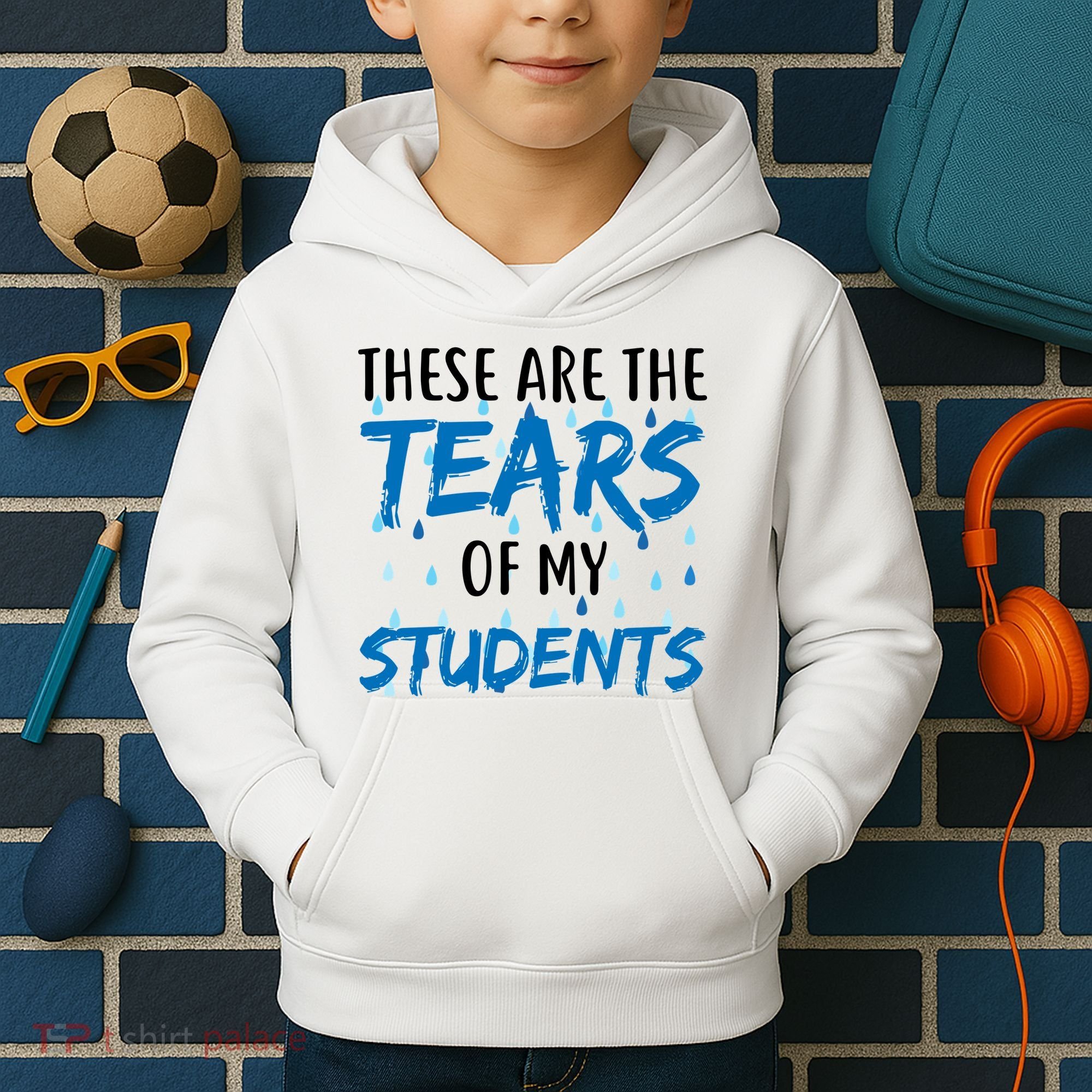 These Are The Tears of my Students Kids Hoodie
