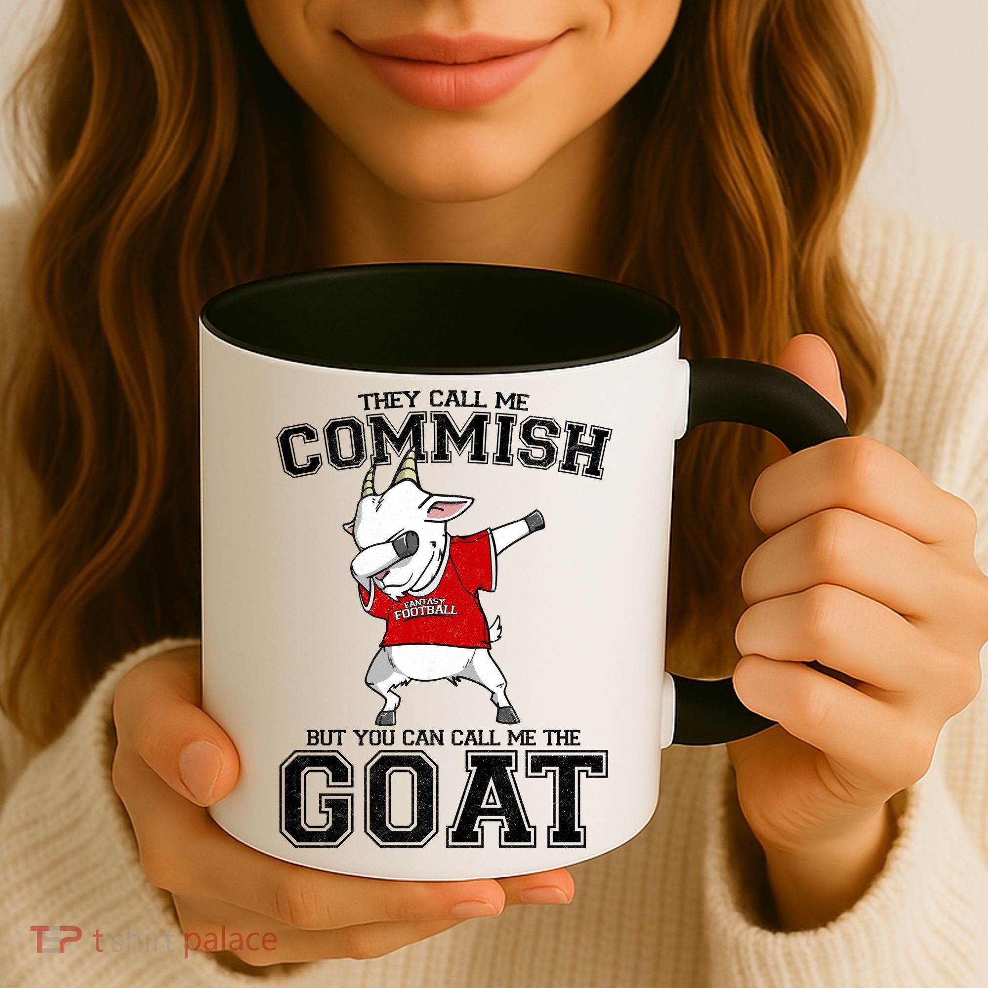 They Call Me Commish GOAT Coffee Mug