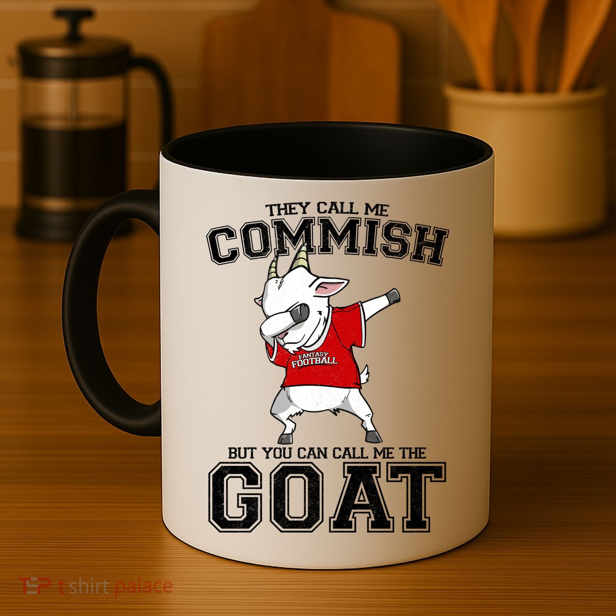 They Call Me Commish GOAT Coffee Mug