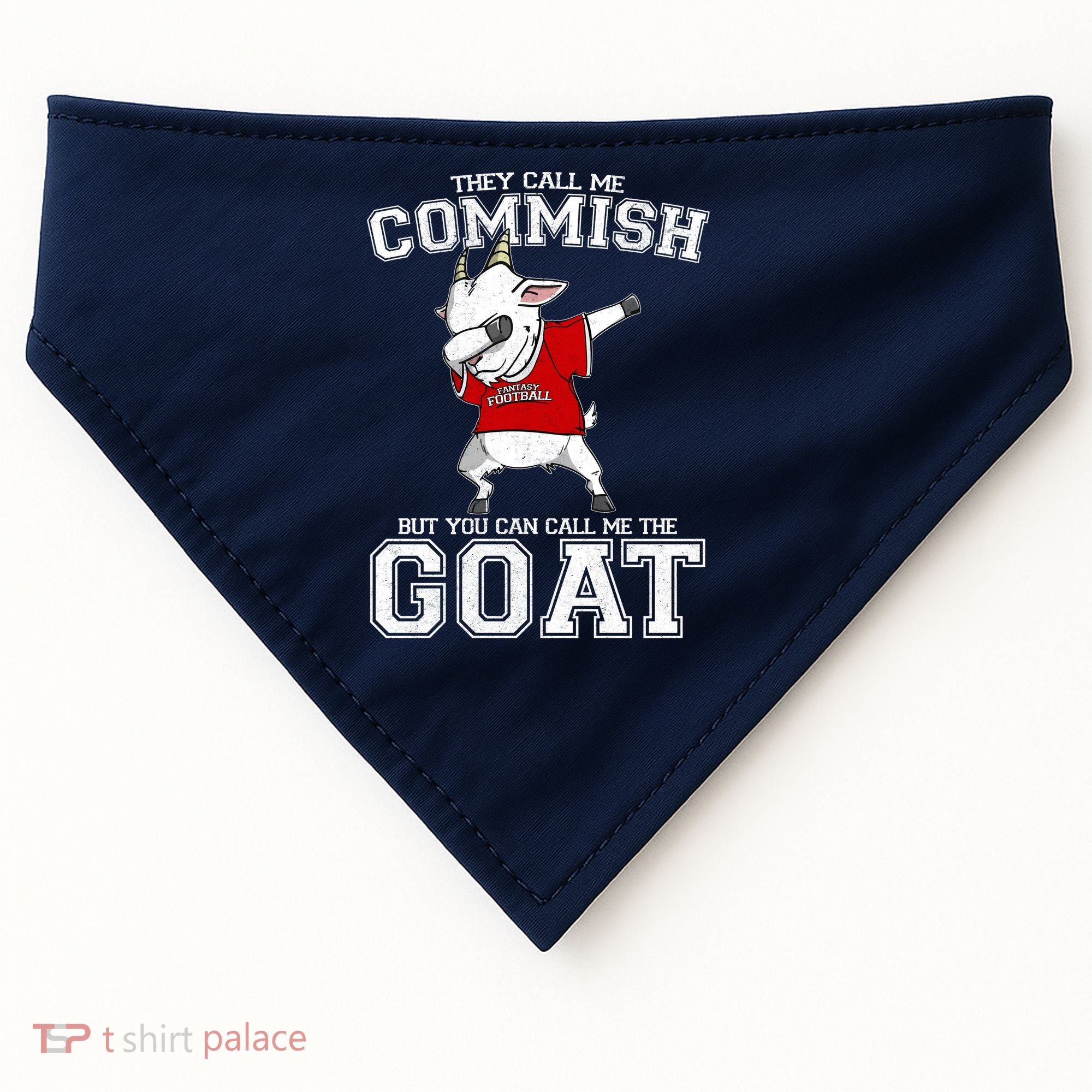 They Call Me Commish GOAT USA-Made Doggie Bandana