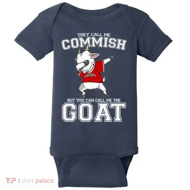 They Call Me Commish GOAT Baby Bodysuit