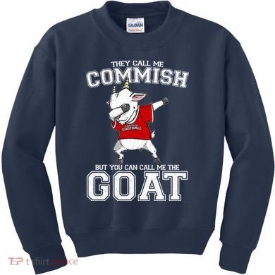 They Call Me Commish GOAT Kids Sweatshirt