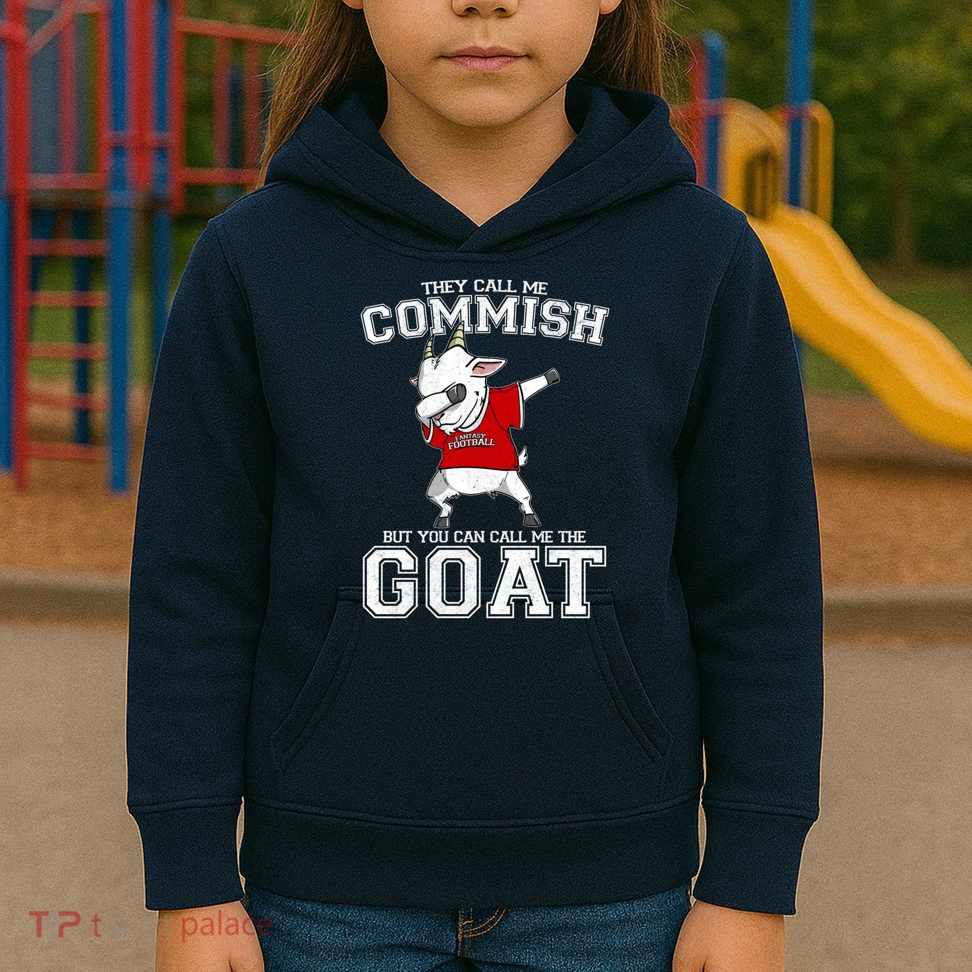 They Call Me Commish GOAT Kids Hoodie
