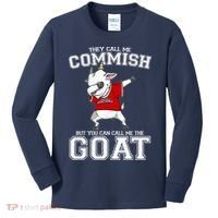 They Call Me Commish GOAT Kids Long Sleeve Shirt thumb 0