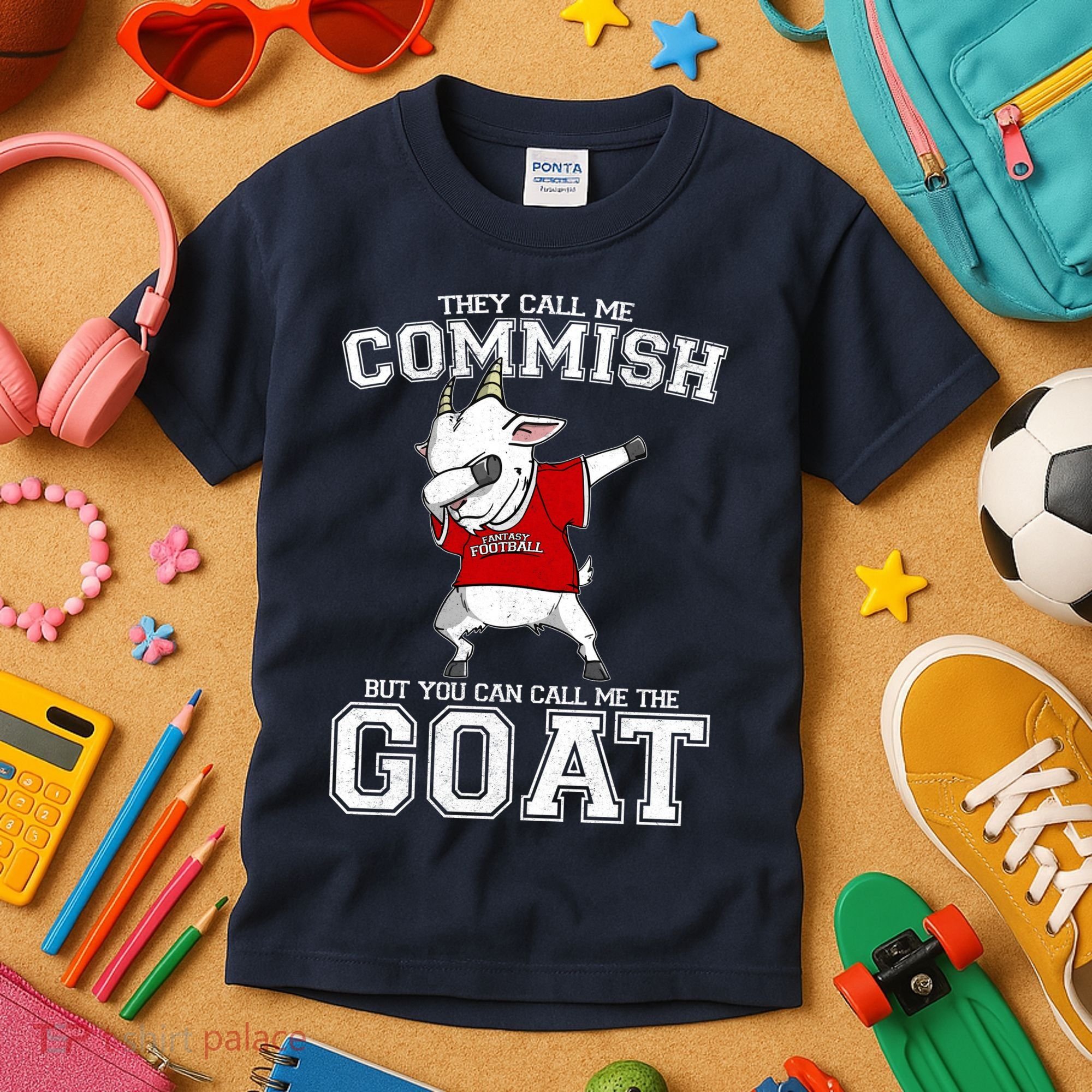 They Call Me Commish GOAT Kids T-Shirt