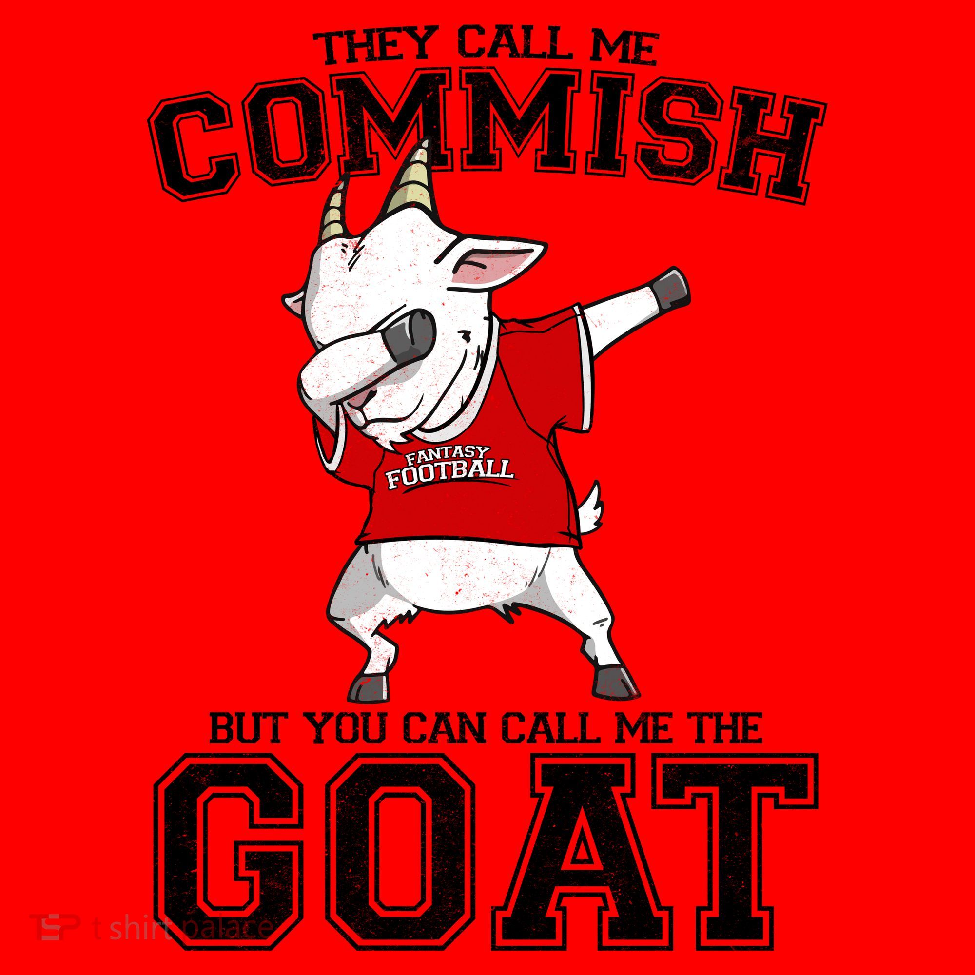 They Call Me Commish GOAT Santa Hat