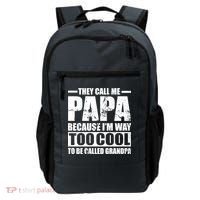 They Call Me Papa Because I'm Too Cool To Be Called Grandpa Backpack thumb 0
