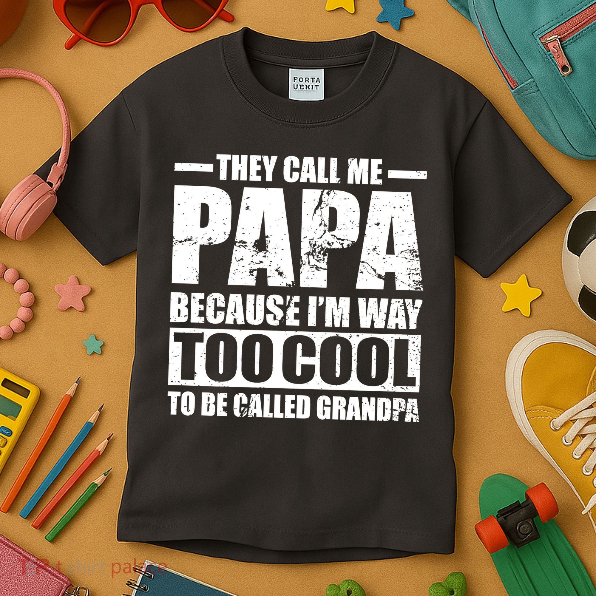 They Call Me Papa Because I'm Too Cool To Be Called Grandpa Kids T-Shirt